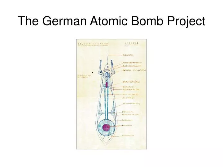 the german atomic bomb project