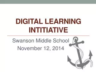 Digital Learning Intitiative