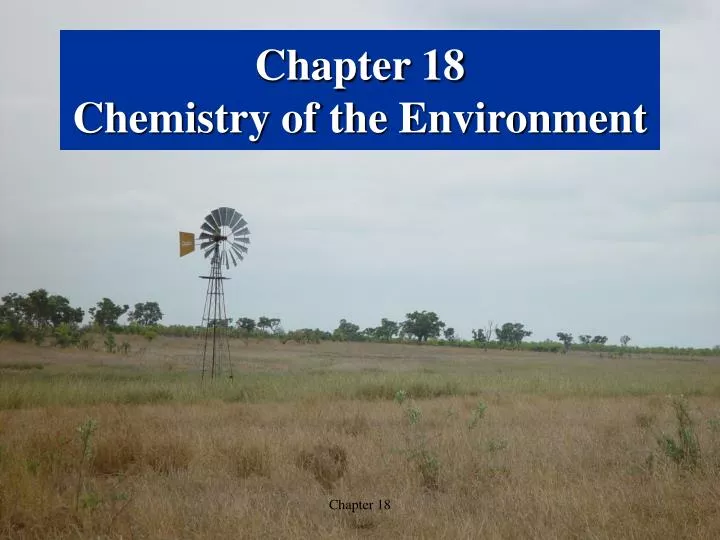 chapter 18 chemistry of the environment