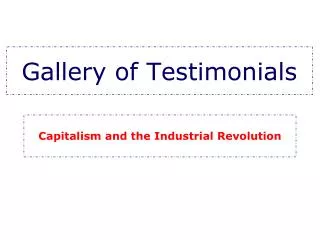 gallery of testimonials