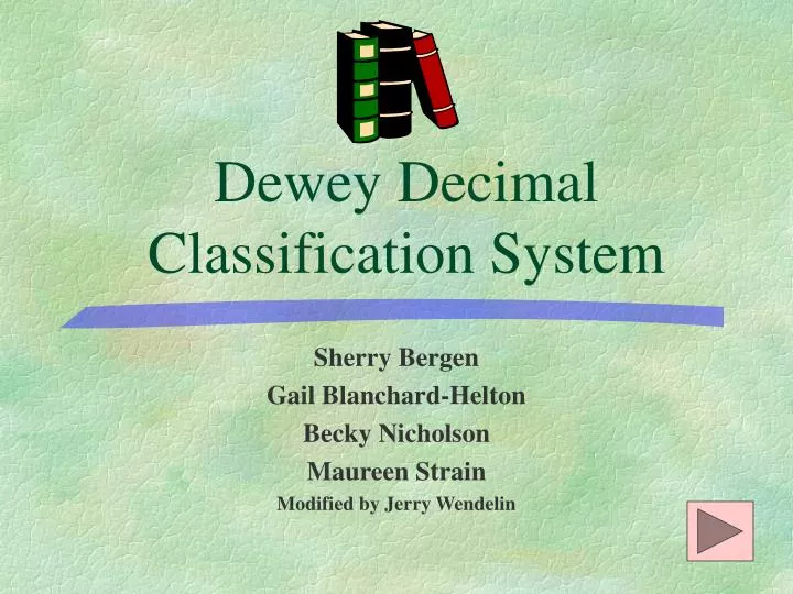 dewey decimal classification system