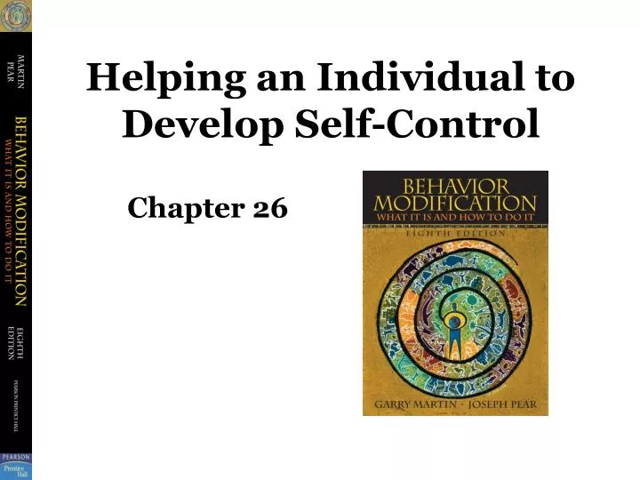 helping an individual to develop self control