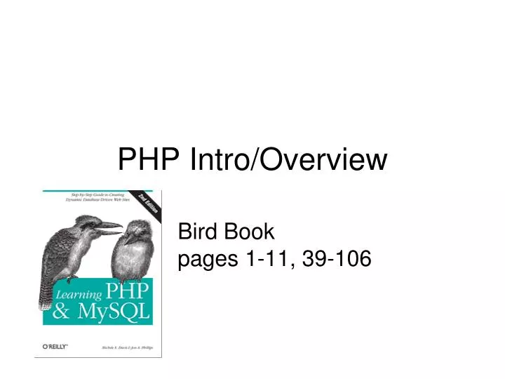 php intro overview