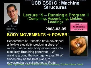 Body movements  power!