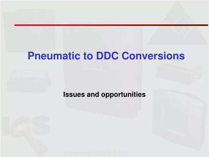 pneumatic to ddc conversions