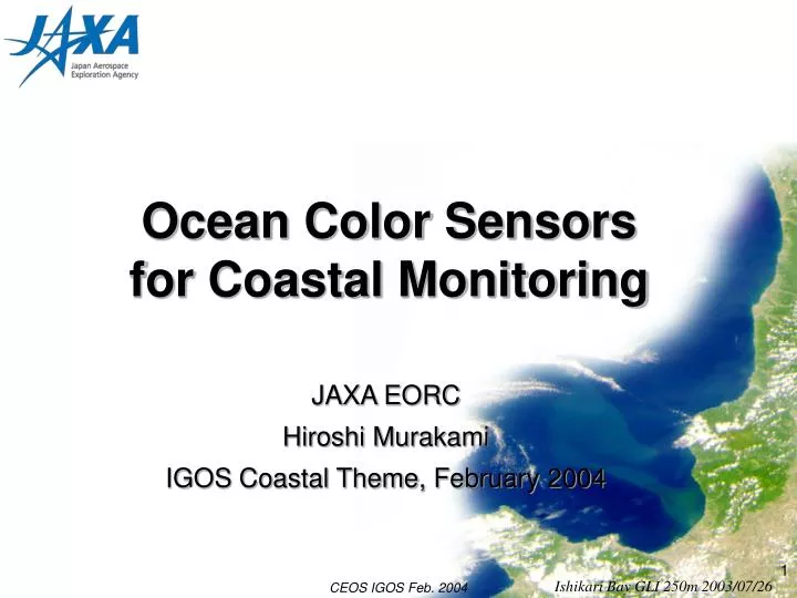 ocean color sensors for coastal monitoring
