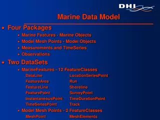 Marine Data Model