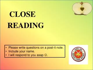 CLOSE READING