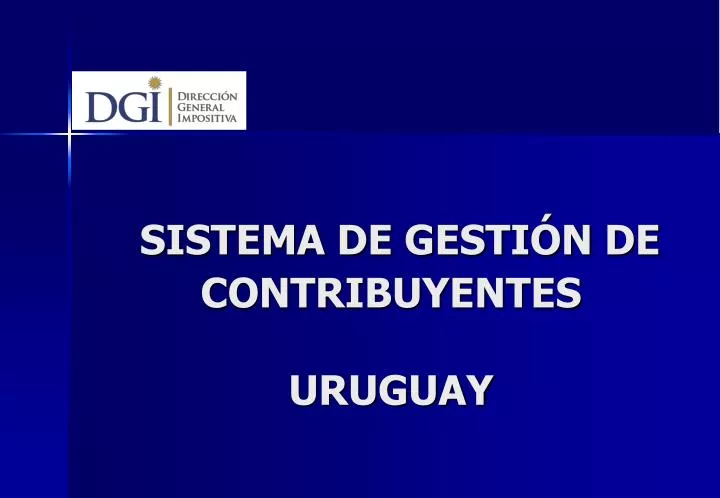 sistema de gesti n de contribuyentes uruguay