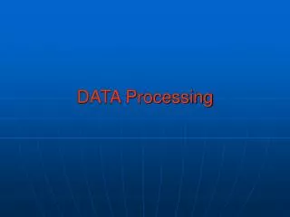 DATA Processing