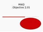 MWD Objective 2.01 - slide 1