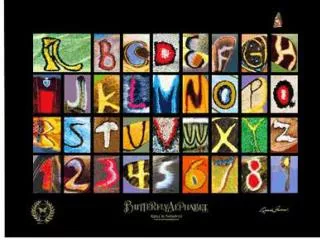butterfly alphabet (sensory)