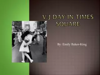 V-J day in Times Square