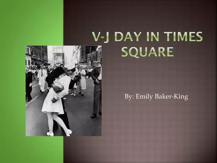 v j day in times square