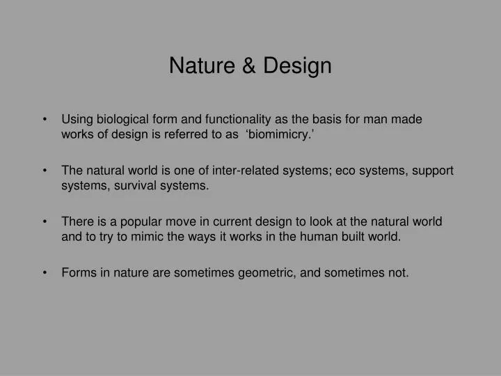 nature design