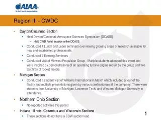 Region III - CWDC