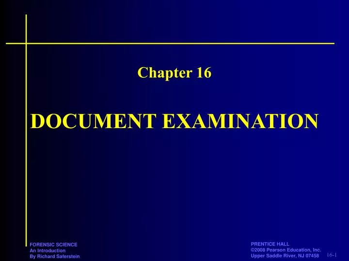 document examination