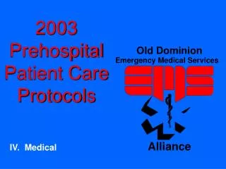 2003 Prehospital Patient Care Protocols