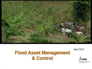 Fixed Asset Management &amp; Control
