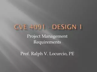 CVE 4091 - Design 1