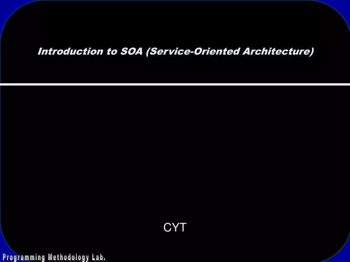introduction to soa service oriented architecture