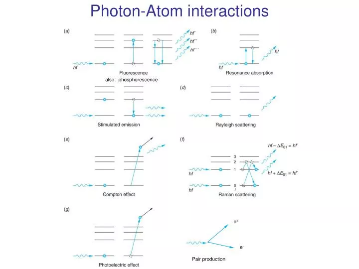 photon atom interactions