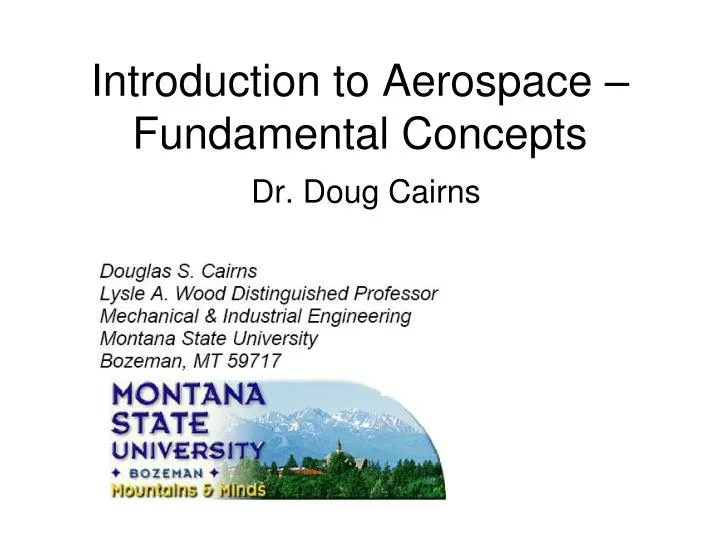introduction to aerospace fundamental concepts