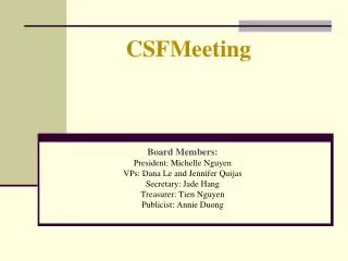 CSFMeeting