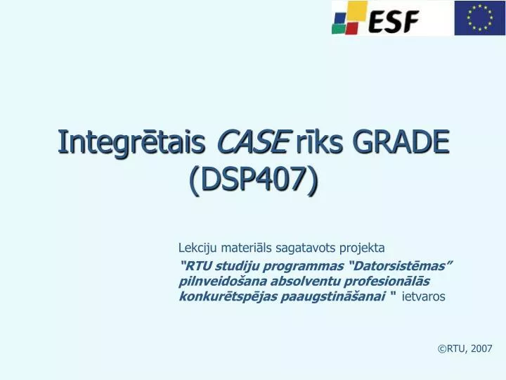 integr tais case r ks grade dsp407