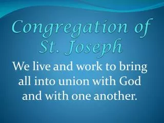 Congregation of St. Joseph
