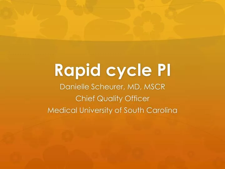 rapid cycle pi