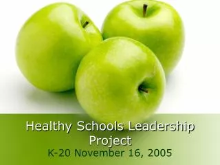 Healthy Schools Leadership Project