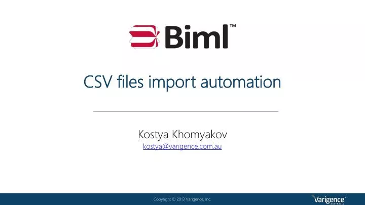 csv files import automation