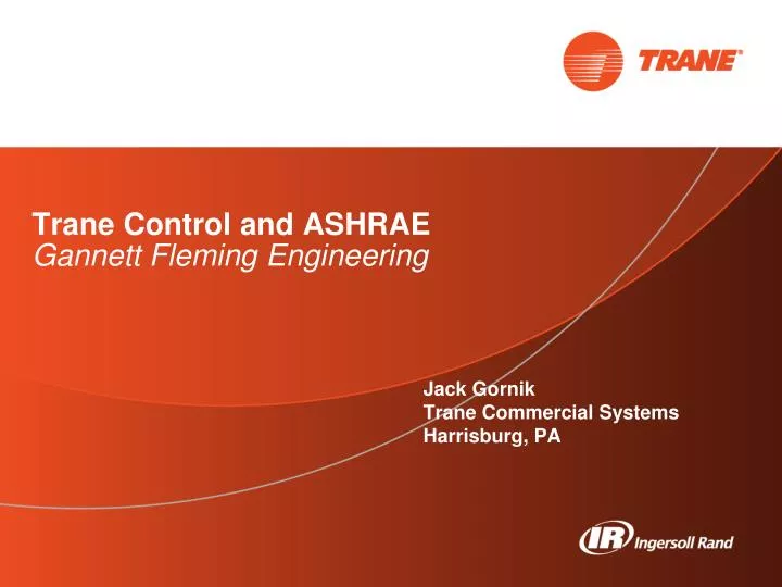 trane control and ashrae gannett fleming engineering
