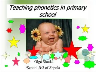 Teaching phonetics in primary school