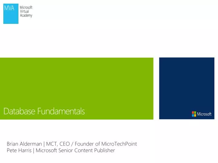 database fundamentals