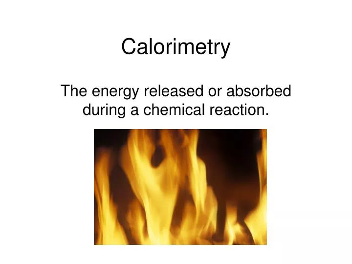 calorimetry