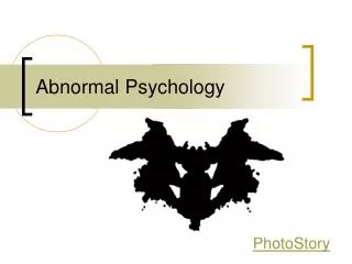 abnormal psychology