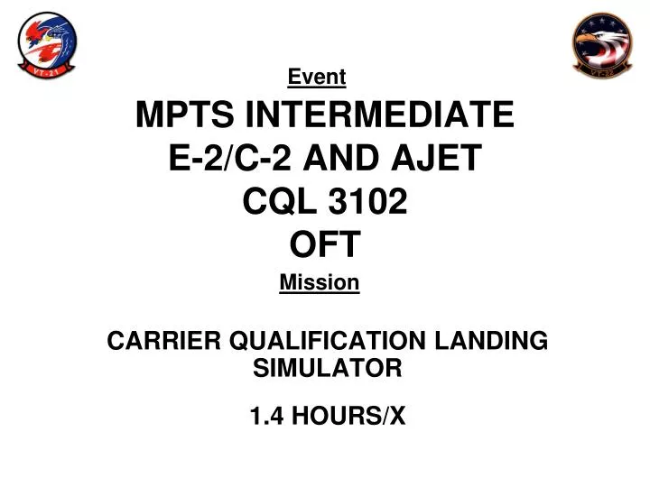 mpts intermediate e 2 c 2 and ajet cql 3102 oft