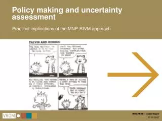 Policy making and uncertainty assessment