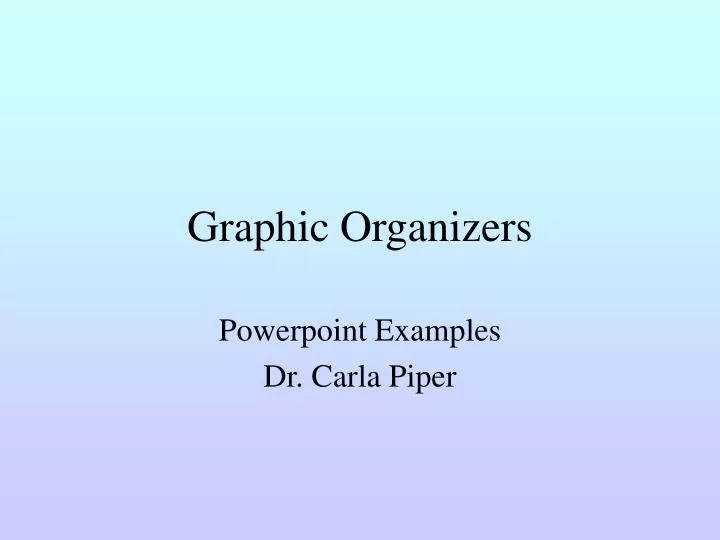 graphic organizers