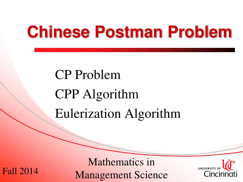 PPT - Chinese Postman Problem PowerPoint Presentation, free download ...