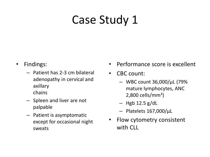 case study 1