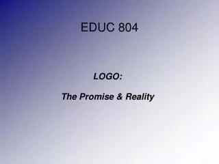 EDUC 804