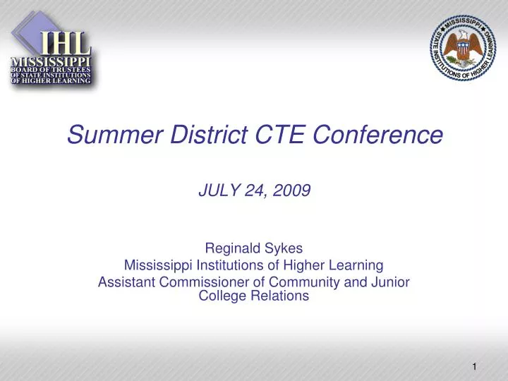 summer district cte conference july 24 2009