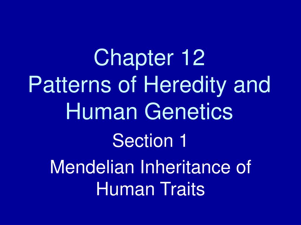 PPT - Understanding Mendelian Inheritance: Pedigrees and Genetic ...