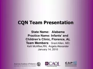 CQN Team Presentation