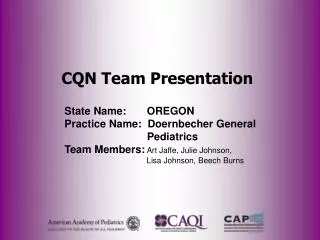 CQN Team Presentation