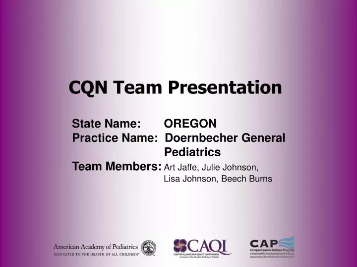 cqn team presentation