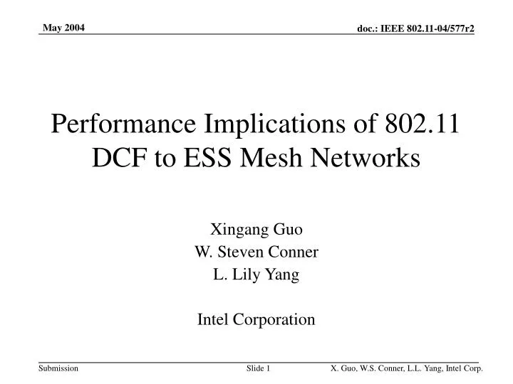 performance implications of 802 11 dcf to ess mesh networks